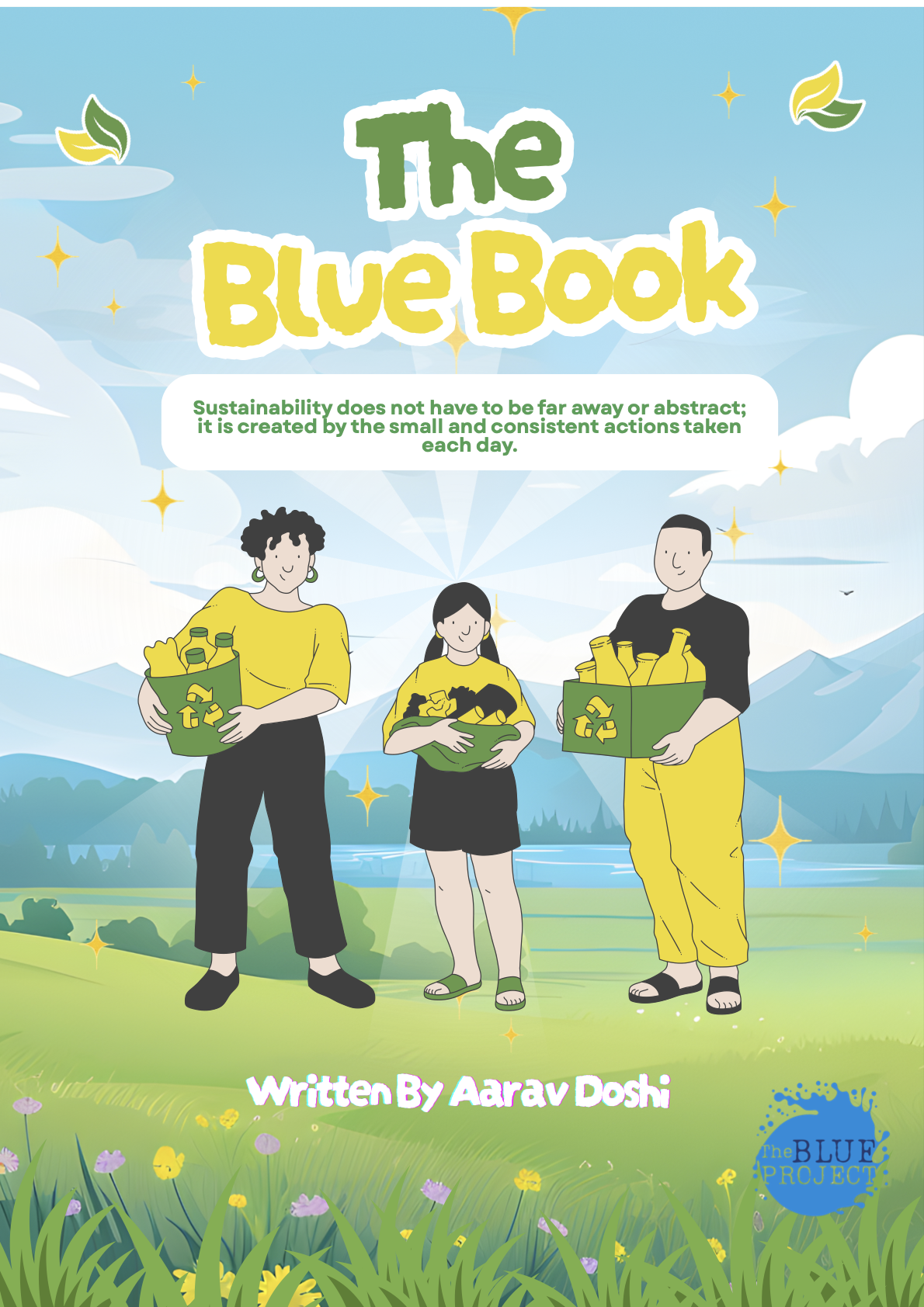 Official cover of The Blue Book, written by Aarav Doshi